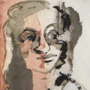 Aletta - Mieke de Waal inktkop - portret